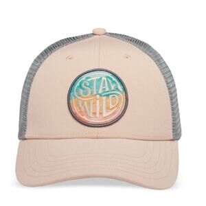NEW Stay Wild Sunday LoPro Trucker Hat Artist Series Pink/Grey Mesh Back Cap!